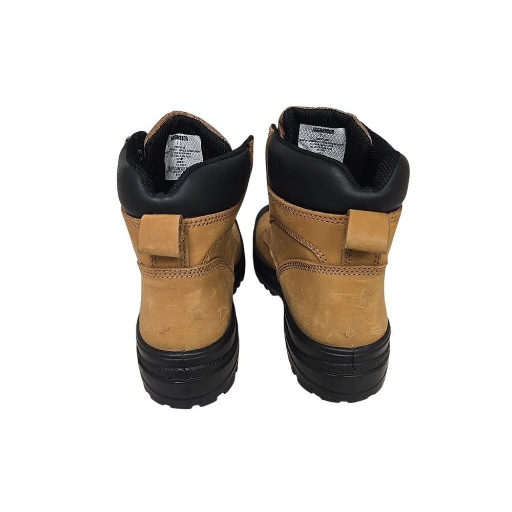 Aggressor Mens 6" Lynx II Steel Toe Steel Plate Work Boots 6500 Wheat Size 7.5M - Picture 3 of 8